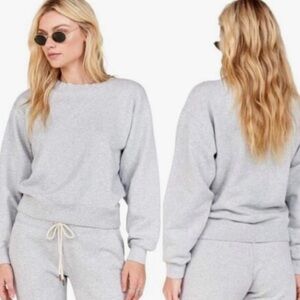 MATE the Label Cropped Sweatshirt Gray Heather Size S